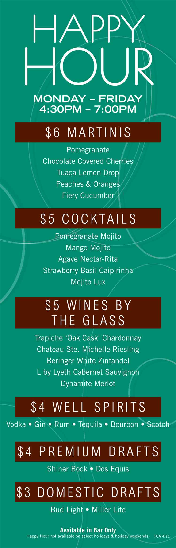 Chart House Scottsdale Thanksgiving Menu